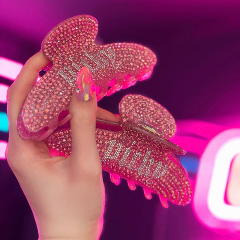 Rhinestone hair clip