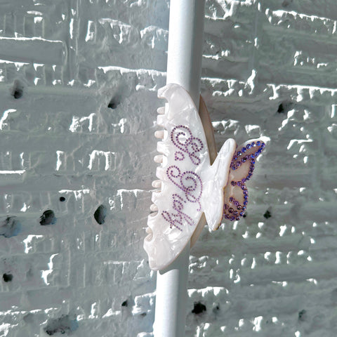 【NEW ITEMS】Butterfly Rhinestone Clip