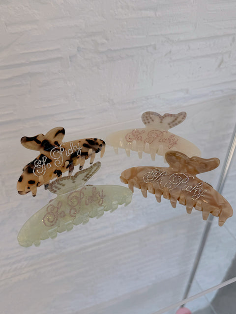 Twinkle butterfly clip