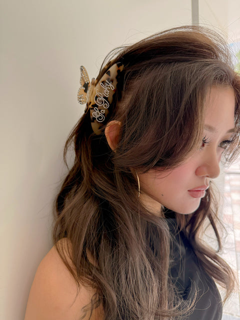 Twinkle butterfly clip