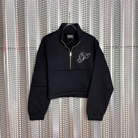 P Rhinestone Sweat Tops&Pants