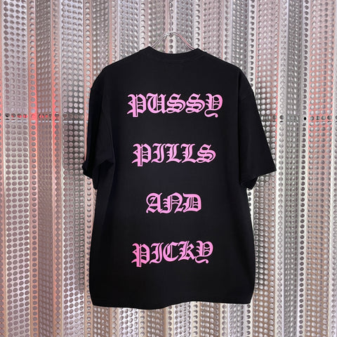 PICKY ORIGINAL “rose print T-shirt”_MAGENTA PINK