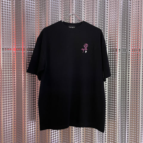 PICKY ORIGINAL “rose print T-shirt”_MAGENTA PINK