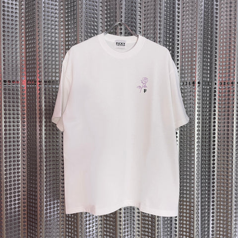 PICKY ORIGINAL “rose print T-shirt”_MAGENTA PINK