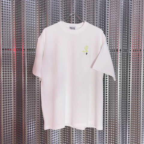 PICKY ORIGINAL “rose print T-shirt”_GREEN