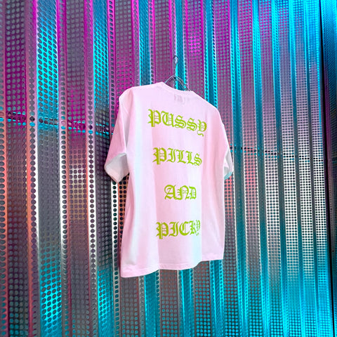PICKY ORIGINAL “rose print T-shirt”_GREEN