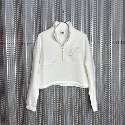 P Rhinestone Sweat Tops&Pants