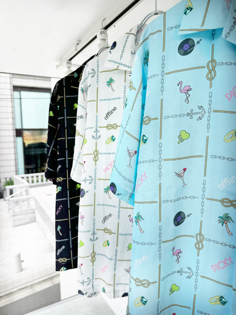 【Limited Edition】offline. × Picky the shop/bar “VACATION” Shirt