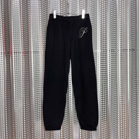 P Rhinestone Sweat Tops&Pants
