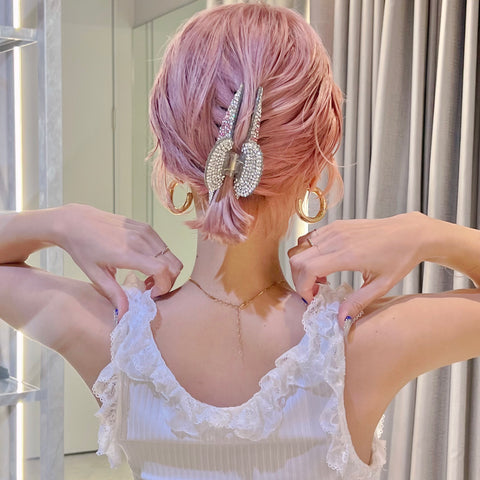 Rhinestone hair clip with So.Picky