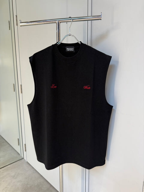 【NEW ITEMS】BLACK ノースリーブTシャツ