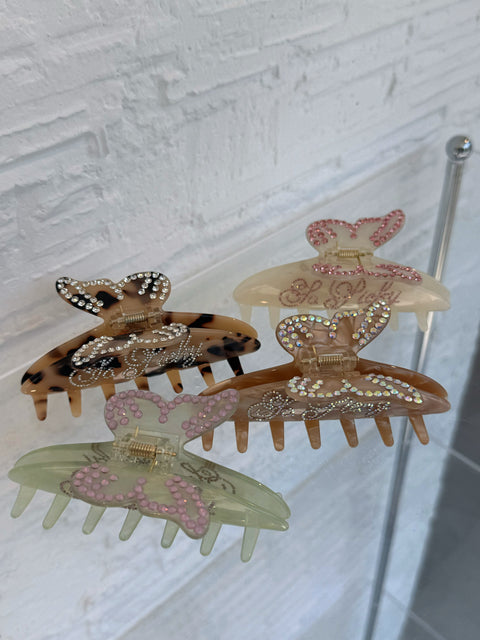 Twinkle butterfly clip