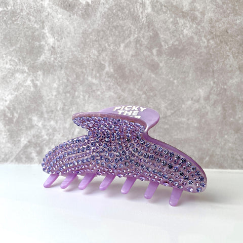 【PICK UP ITEMS】The pearl purple rhinestone hair clip